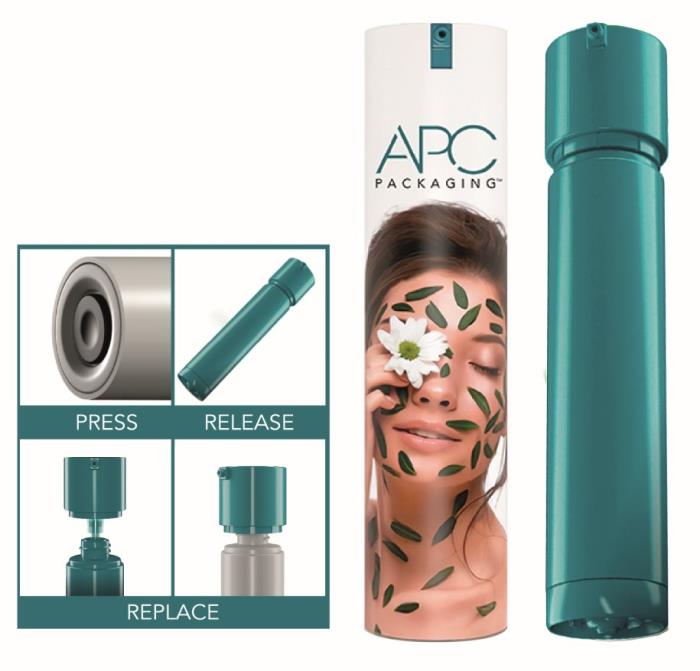 APC Packaging  Patents Airless Refillable System